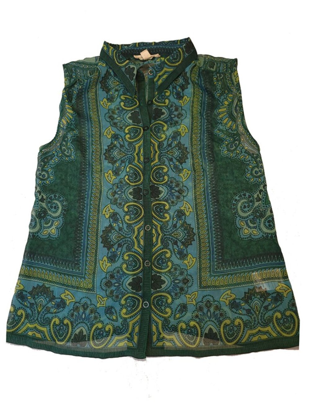 Staring At Stars sheer paisley top M